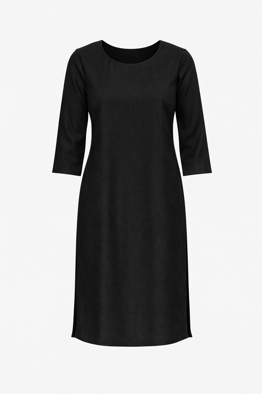 Black Glace Cotton Kurti