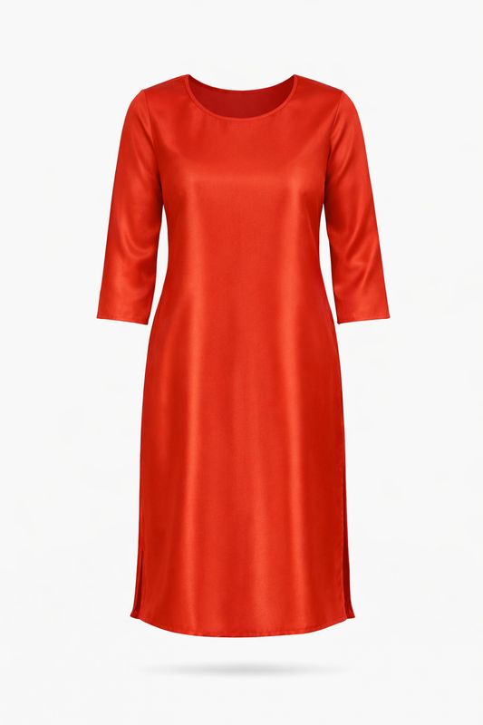 Signature Red Satin Kurti