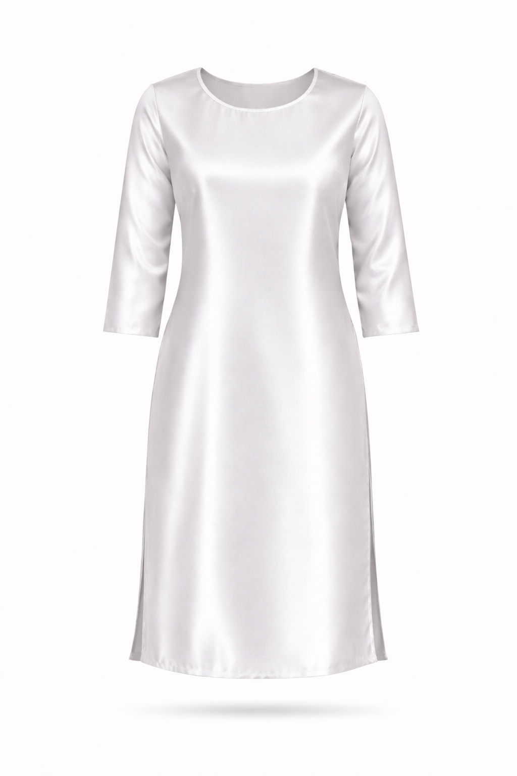 Signature White Satin Kurti