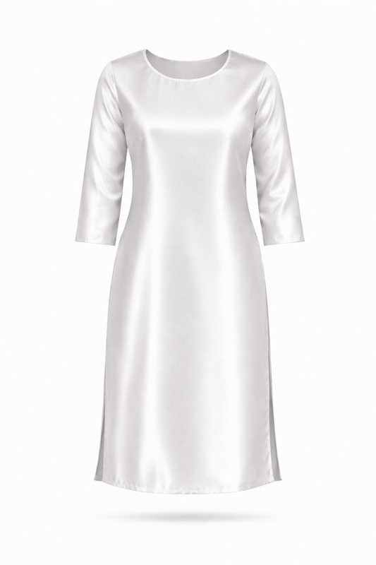 Signature White Satin Kurti