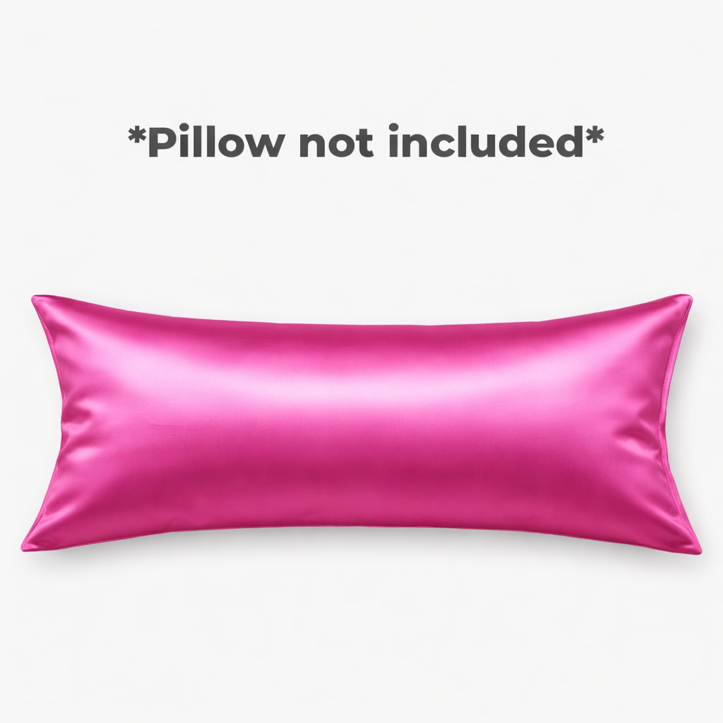 Garmica™ Luxury Body Satin Pillow Cover| Luxury Cuddle Satin Pillow Cover| 50x19 Inches | Hair & Skin Friendly, Ultra Soft Luxury Pillowcase for Full Body Support