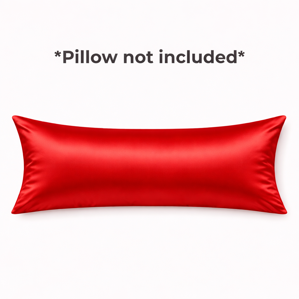 Garmica™ Luxury Body Satin Pillow Cover| Luxury Cuddle Satin Pillow Cover| 50x19 Inches | Hair & Skin Friendly, Ultra Soft Luxury Pillowcase for Full Body Support