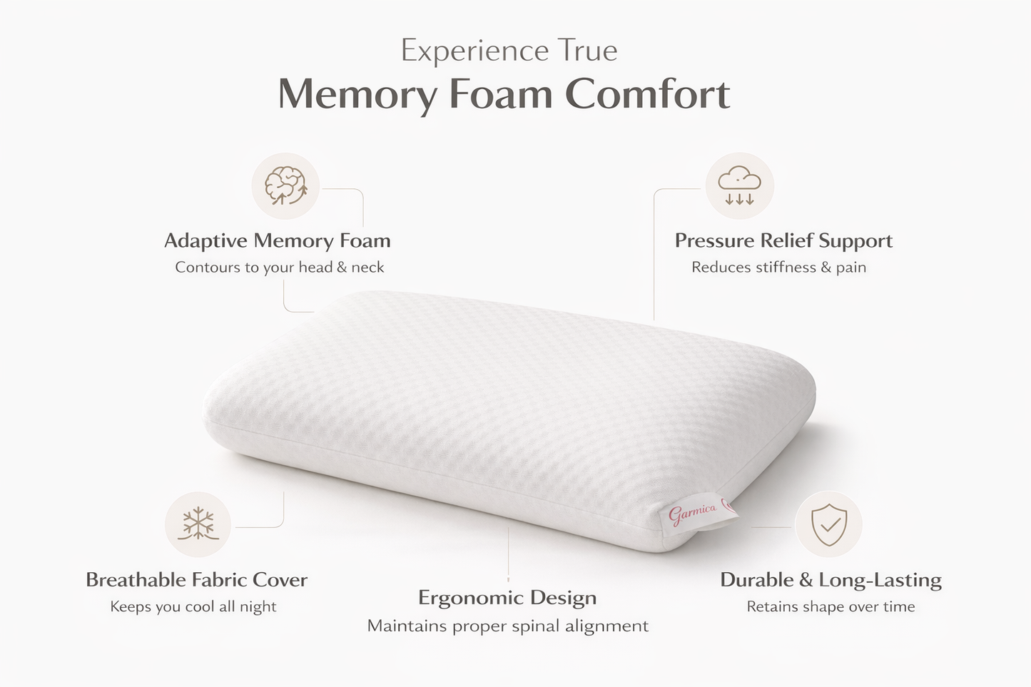 Garmica™ Memory Foam Pillow