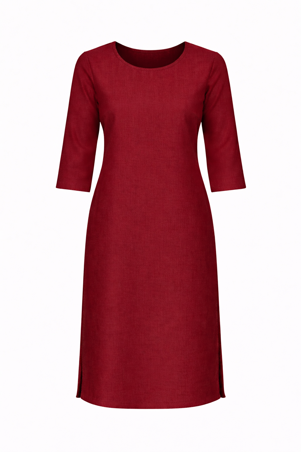 Maroon Glace Cotton Kurti
