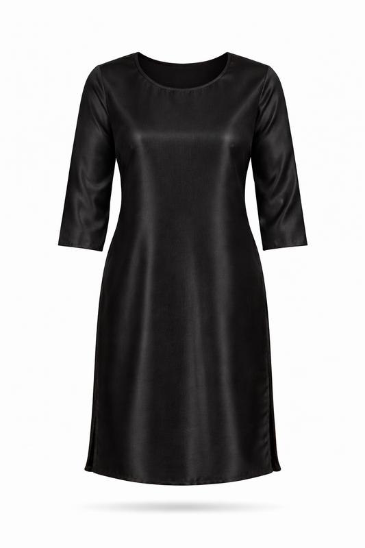 Signature Black Satin Kurti