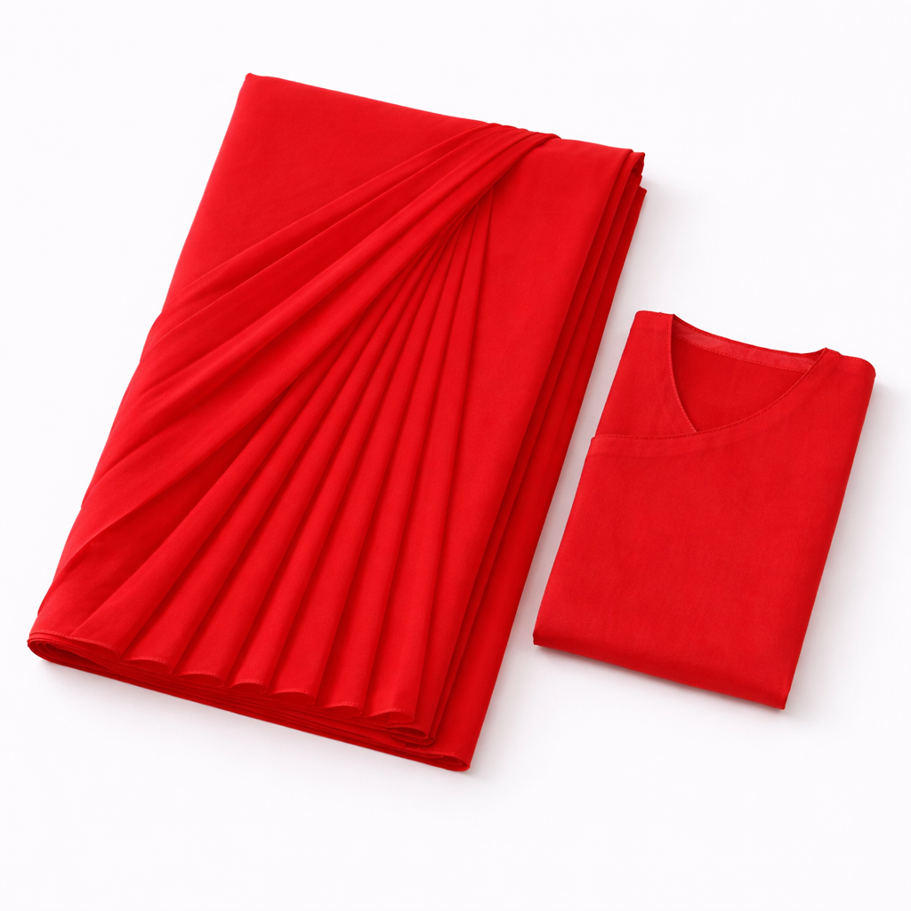 Signature Red Georgette Ready to Wear Saree