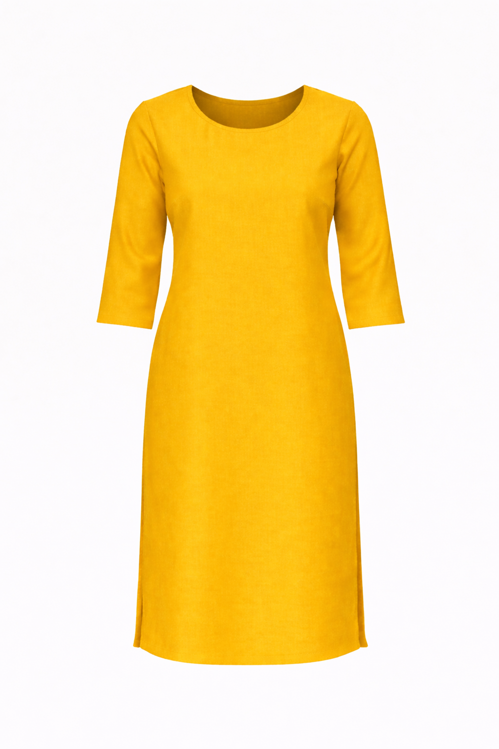 Yellow Glace Cotton Kurti