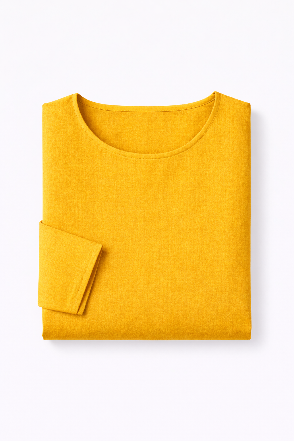 Yellow Glace Cotton Kurti